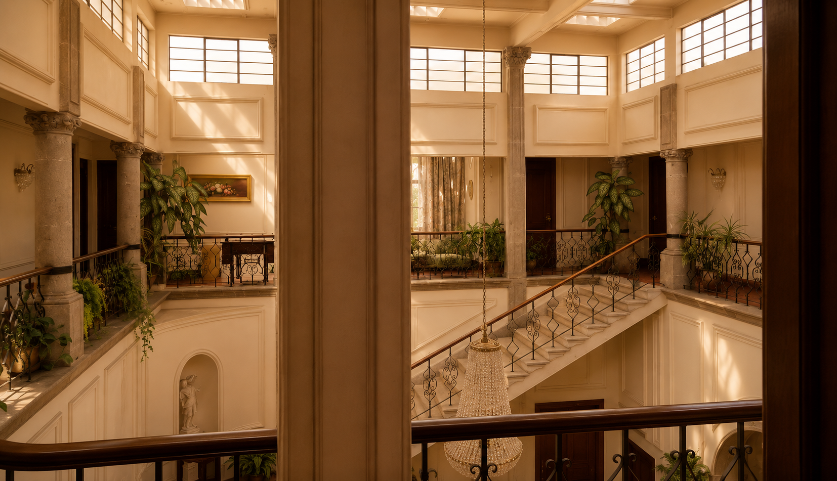 Historic mansion interior